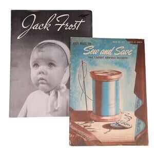 Sewing Manual Lot of 2 Vintage Sew and Save #169  / Jack Frost Baby Book Vol 61
